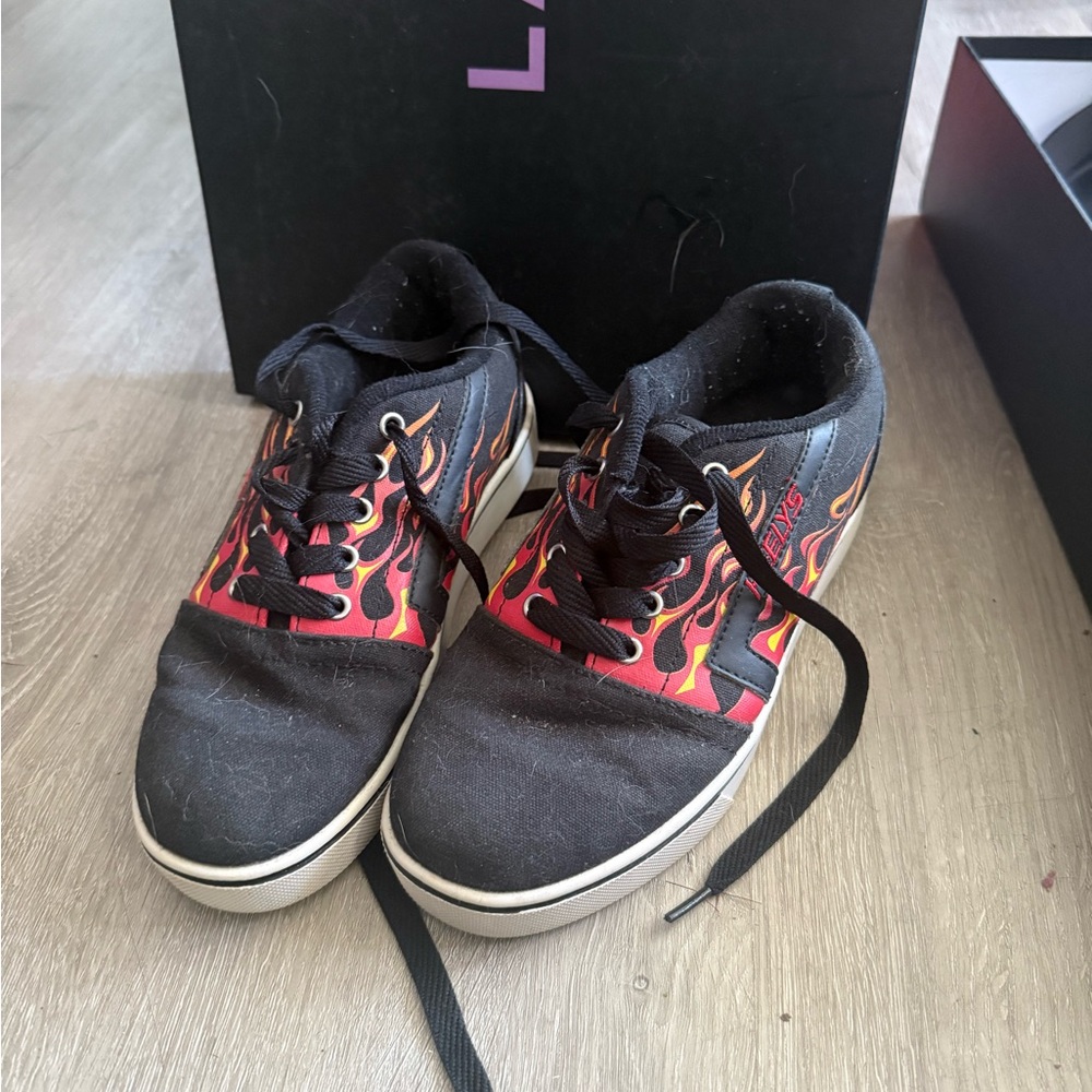 Heelys Black and Red Sneakers with Wheels